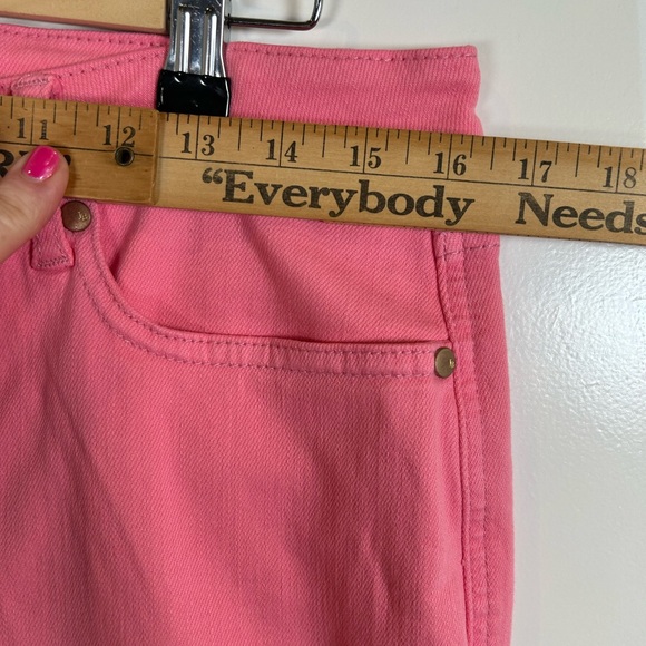 Judy Blue Pink HIGH RISE CONTROL TOP WIDE LEG CROP JEANS Size 13/31 JB88822 - Picture 8 of 10